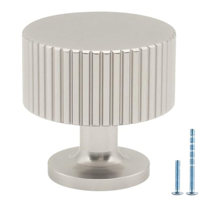 10 Pack Brushed Nickel Cabinet Knobs Dresser Drawer Knobs - color: Brushed Nickel, size: 10 Pack