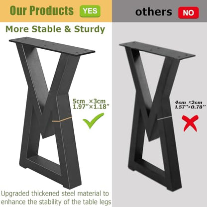 16 Inch Metal Bench Coffee Table & Desk Legs - Modern Industrial Furniture Feets, DIY Dining/Side Table Legs (Diamond Shape,2PCS) ﻿ - size: 16 '' V Shape