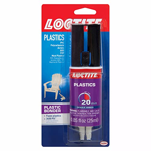 Loctite Plastic Bonder, 0.85 fl oz, Syringe 1 Pack - size: 1 Pack