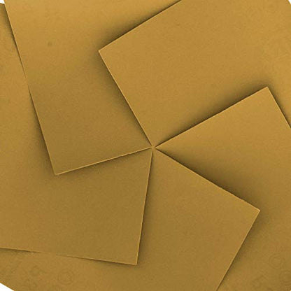 Dura-Gold Premium 1/4 Sheet Gold Sandpaper Sheets, 320 Grit (Box of 400) - size: 320-Grit
