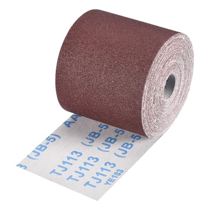 Sandpaper Roll 3.6Inch 33FT 120Grit Aluminum Oxide Emery Cloth Roll - size: 3.6 Inch x 33 Feet 120 Grits