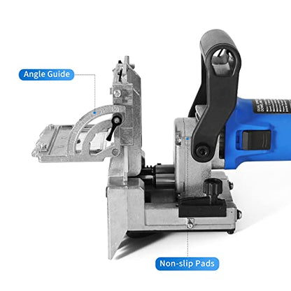 DJ710 Dual Spindle Dowel Jointer,Wood Dowels Joiner,with two 8mm and 6mm bits,Wooden Dowel Pins 80pcs,Biscuit Joiner