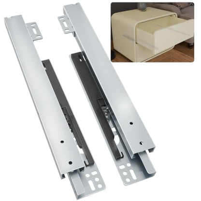20 Inch Bottom Mount Soft Close Drawer Slides, 88 lbs Capacity - size: 20 Inch