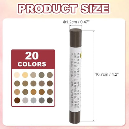 20 Pcs Wood Filler Sticks Wood Repair Wax Crayons Wood Series - color: Wood Series