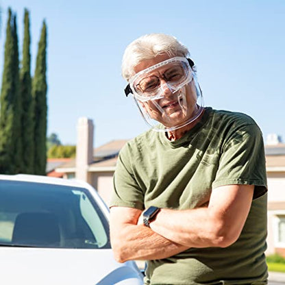Eagle Eyes Safety Goggles Flip-Up Face Shield, UV Protection, Clear - color: Clear