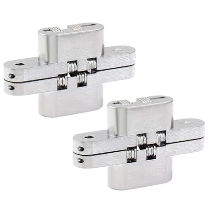 60 mm Hidden Hinge, Stainless Steel, 2pcs - size: 60.0 mm, 2 PCS