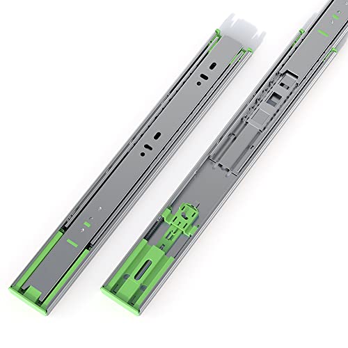 FivePears 2 Pairs 14 Inch Heavy Duty Soft Close Drawer Slides, 150 Lb Load Capacity Full Extension Ball Bearing Side Mount Drawer Runner, Rv Tool Box Kitchen Cabinet Drawer Self Closing Glide Rails