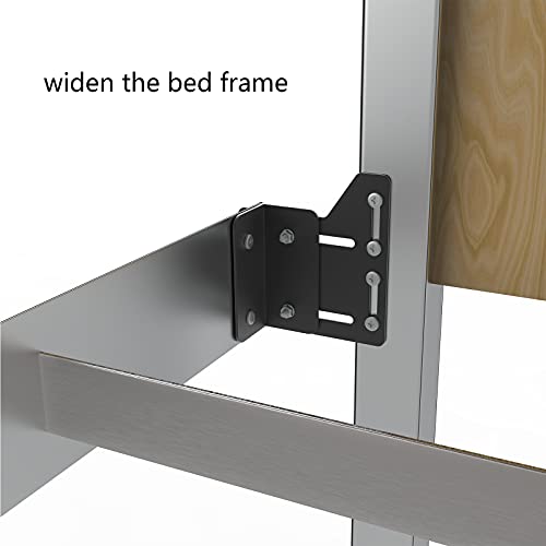 4 PCS Bed Frame Brackets Adapter for Headboard,Bed Frame Adapter Brackets - color: 4Pcs-Headboard Brackets