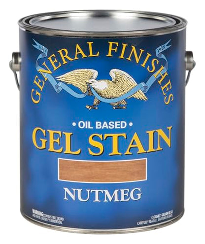 General Finishes Oil Base Gel Stain, 1 Gallon, Nutmeg - color: Nutmeg, size: 1 Gallon