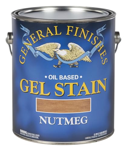 General Finishes Oil Base Gel Stain, 1 Gallon, Nutmeg - color: Nutmeg, size: 1 Gallon