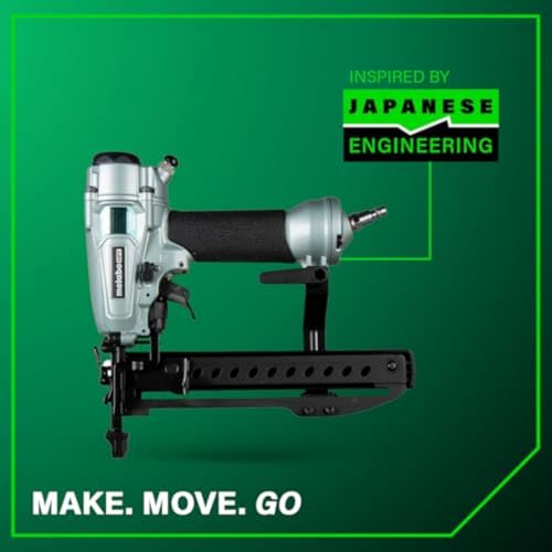 Metabo HPT 18 Gauge Finish Stapler, 1/4 Crown Staples Pneumatic, N3804A5