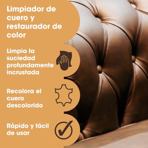 Furniture Clinic Leather Easy Restoration Kit, Dark Brown, 4 Piece - color: Dark Brown, size: Easy Kit
