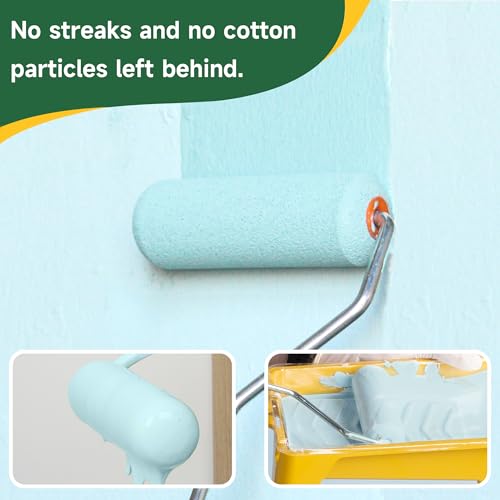 VOOMEY Mini Paint Roller, 4 Inch Foam Paint Roller 10 Pack - style: 4 inch 10 pack