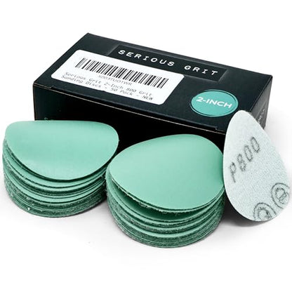 Serious Grit - 2-Inch P800 Grit Hook & Loop Sanding Discs - 50 Pack - style: 800 Grit