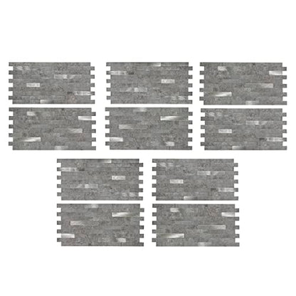 Aspect Peel and Stick Collage Tile in Cloud Shimmer (2pc per Pack/5 Pack) - color: Cloud Shimmer, size: 5 Pack