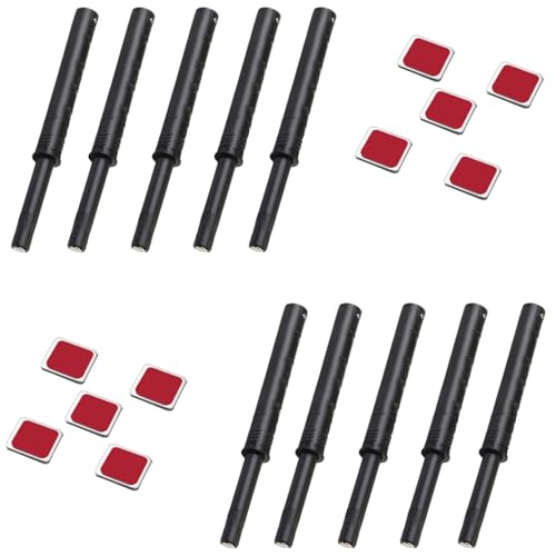 10 Pcs Magnetic Push Latches for Cabinet Push to Open Door Latch Soft Quiet Close Closers Push to Open Cabinet Door Latch for Closure Cabinet Drawer Wardrobe Kitchen Door (Large) - size: Large