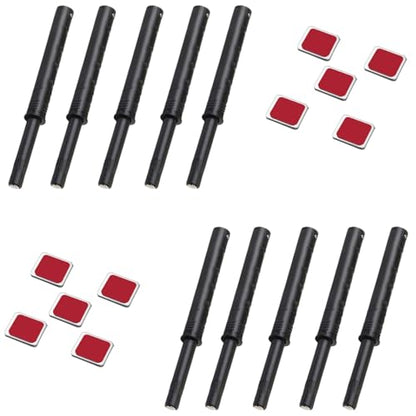 10 Pcs Magnetic Push Latches for Cabinet Push to Open Door Latch Soft Quiet Close Closers Push to Open Cabinet Door Latch for Closure Cabinet Drawer Wardrobe Kitchen Door (Large) - size: Large