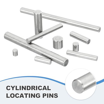 MECCANIXITY 22Pcs Dowel Pin 5mm x 45mm Shelf Support Pin 304 Stainless Steel Shelf Pegs for Shelves Cabinets Furniture Nickel Plated, Silver Tone - size: 5mm x 45mm