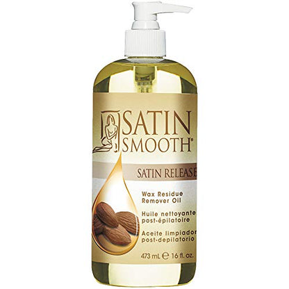 Satin Smooth Release Wax Residue Remover Oil, Post Wax Treatment, 16 oz - size: 16 Fl Oz (Pack of 1)