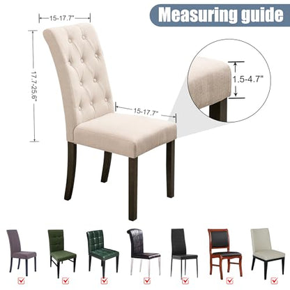 Dining Chair Covers, Stretch Seat Covers, Washable Furniture Protector - color: .Black, size: ‌Milk Silk
