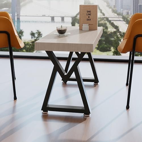 24 Inch Metal Coffee Table Legs, Modern End & Side Table Legs, Heavy Duty Iron Dining Desk Feets Industrial DIY Furniture (H24” x W15.4”, 2PCS) - size: 24 '' V Shape