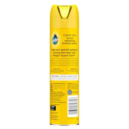 SC Johnson Professional Pledge Enhancing Polish Spray, Lemon scent, 12 Pack