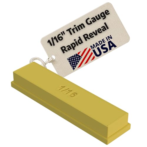 Supply Sons - Rapid Reveal Trim Tool - 1/16" Trim Gauge - Door Reveal Marking Tool - Durable Plastic - Accurate Jamb Marking - Finish Carpentry & Woodworking Tool - Made in The USA (1/16 Inch Spacer) - size: 1/16 Inch