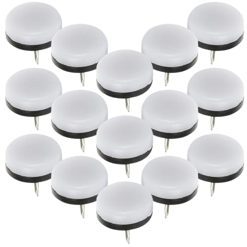Operitacx 40 Pcs 28mm Nail-on Furniture Pads, Chair Leg Glides