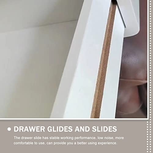 iplusmile Drawer Slides Heavy Duty Cabinet Slides 7.28 inch Drawer Replacement Parts with Accessories Side Mount Slides for Tv Cabinet Cupboard Repair - size: 2 Pairs - 18.5cm