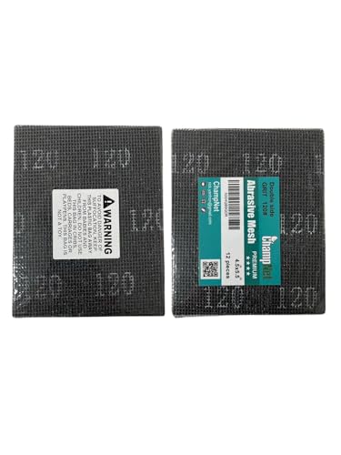 Sanding Mesh Sandpaper Sheets 12 Pack, 4.5 x 5.5 Inch Sanding Net Sheets, Grit 120, Dual-Sided Sandpaper Mesh for Wood, Drywall, and Metal - style: #120-12pcs