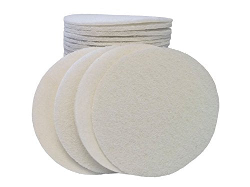 STARCKE Premium 6 Inch Non Woven Surface Conditioning Discs - for Dry Sanding Countertops, Auto Body Repair, Marine, Paint, Plastics, Metal and Fiberglass (White, 25 Pack) - color: Polishing, size: 25 Pack