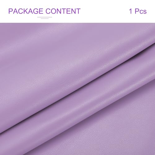 DMiotech 1 Pack 14 Inch x 53 Inch Faux Leather Sheet Furniture Cover Napa Skin Light Purple PU Leather Roll for Handmade DIY Craft Projects - color: Light Purple