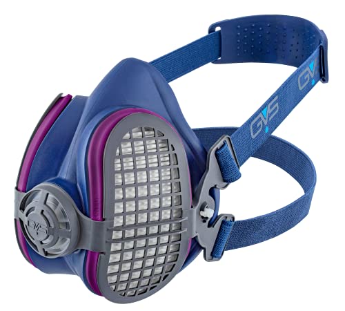 GVS ELIPSE P100 Elastomeric Half Mask with Source Control with Replaceable and Reusable Filters Included