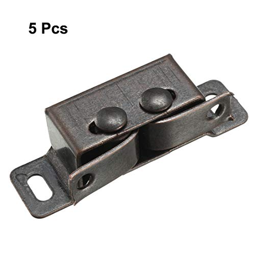 uxcell Retro Wardrobe Door Iron Double Ball Roller Catch Latch 5pcs
