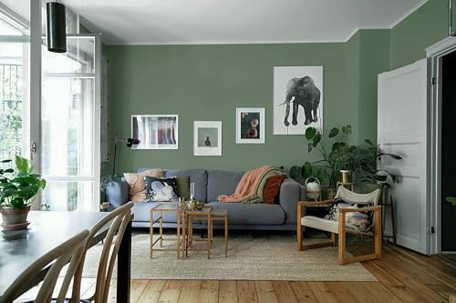 Dimoon 590''x17.7'' Green Peel and Stick Wallpaper Contact Paper Modern Self Adhesive Wall Paper Removable Renter Friendly Textured Solid Color Shelf Cabinet Vinyl Roll (590''x17.7'',Dark Green) - color: Dark Green, size: 17.7" x 590"
