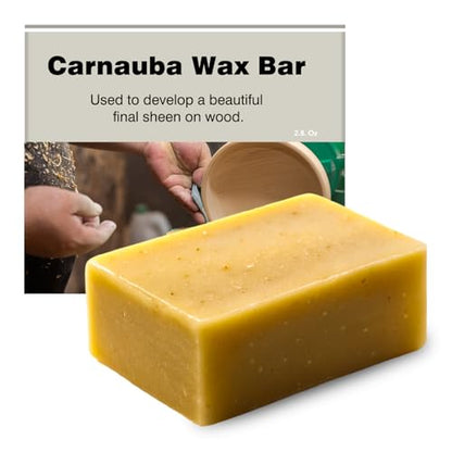 Carnauba Wax Paste - Pure Carnauba Wax Stick for Wood Buffing Compound