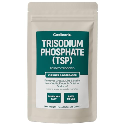 Coolinario Trisodium Phosphate TSP Cleaner (1 LB) Home & Industrial Use - size: 16 Ounce (Pack of 1)