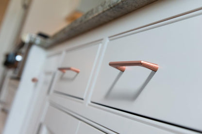 Goo-Ki Antique Copper Cabinet Pulls with 5''(128mm) Hole Centers,Retro Style Zinc Alloy Cabinet Pulls for Drawer,Cupboard, Wardrobe,24 Pack - color: Antique Copper, size: 5'' Hole Centers
