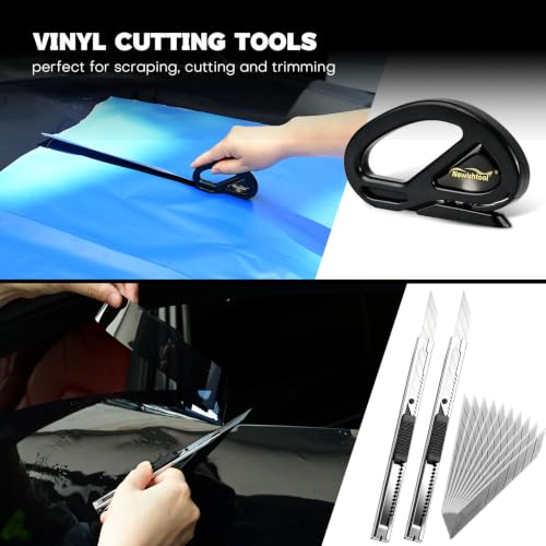 NEWISHTOOL Car Window Tint Tools Kit Vinyl Wrap Tool PPF Squeegee