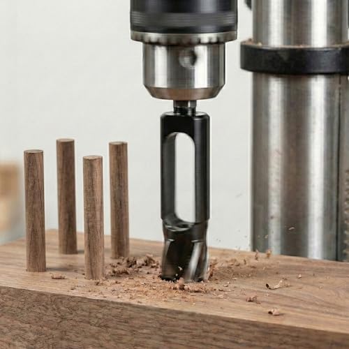 5PCS Wood Plug Cutter Set, Inner Dia 3/8'' 1/2'' 5/8'' 3/4'' 1'' - size: 3/8'', 1/2'', 5/8'', 3/4'', 1''