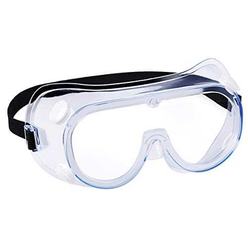 1 pack Anti-Fog Safety Goggles, Protective Safety Glasses, Eye Protection - color: Clear 1 Pack