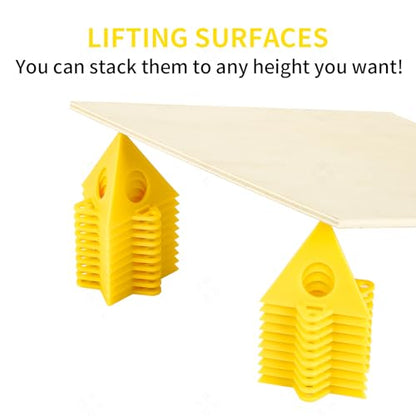 FDKJEJC 36 Painters PyramidStands - Paint Triangle Stands，Paint Stands for Painting，Mini Cone Paint Stands for Cabinet and Door Risers Support (20) - size: 20