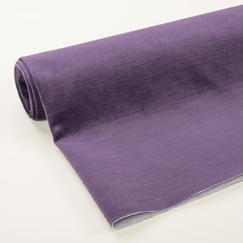 Foamma Benson Textured Microfiber Plain Velvet Upholstery Fabric by The Yard – 56" Wide Soft Fabric Ideal for DIY Sewing, Upholstery, Crafts, Chairs, Sofas and Home Décor - Aubergine, 1 Yard - color: Aubergine, size: 1 Yard