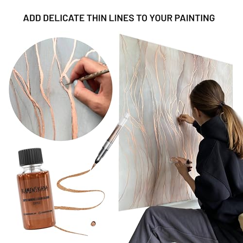 KAMENSKAYA English Gold Leaf Paint, Liquid Gilding Paint, 0.68 fl oz - color: English Gold, size: 0.68 Fl Oz (Pack of 1)