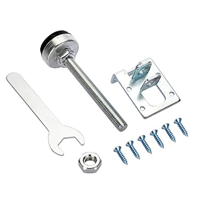 OwnMy 4PCS Heavy Duty Adjustable Furniture Leveling Feets L Shaped Levelers - size: 4.3"H-Silver
