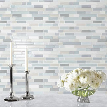 STICKGOO Thicker Peel and Stick Backsplash Tile for Kitchen and Bathroom - color: Multicolor