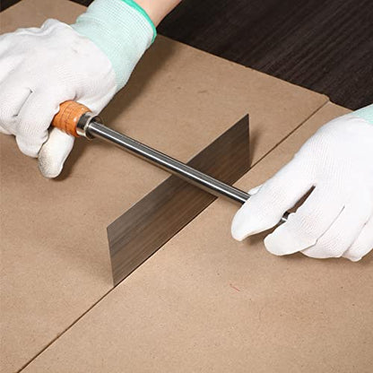 Therwen Card Scraper Burnishing Tool Cabinet Scraper Woodworking, Silver - color: Silver