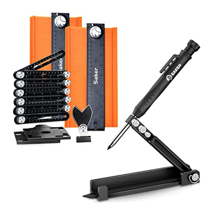 Saker Multi-function Scribing Tool&Saker Contour Gauge Profile Tool (Connection Package)