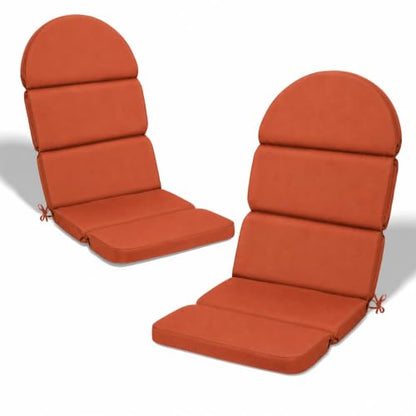 Adirondack Chair Cushion, 50x20 in Outdoor Rocking Seat Pad, 2 Pack - color: Spice, size: 2 pack