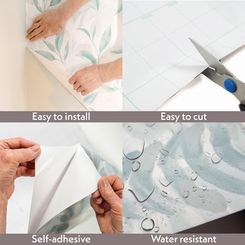 Peel and Stick Wallpaper Roll, Snuggle Bug Design - style: Snuggle Bug